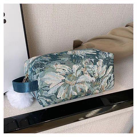 大容量花朵化妆包女便携式化妆品收纳盒袋旅行超火洗漱包 商品图5