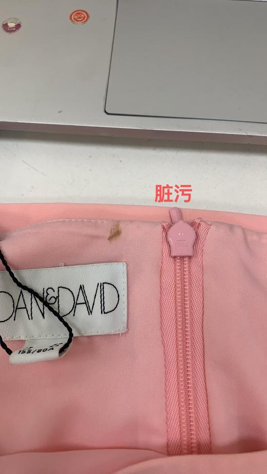 JOAN&DAVID   粉/橙红色端庄优雅气质短袖连衣裙【衣服均有轻微脏污，以实拍图为准】 商品图7