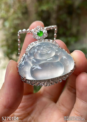 玻璃种佛公吊坠   89999【5270104】