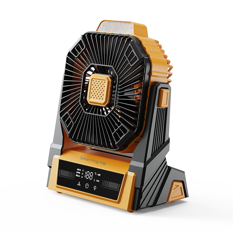 卡蛙户外露营电风扇宿舍钓鱼便携台式长续航usb充电办公室桌面25年新款