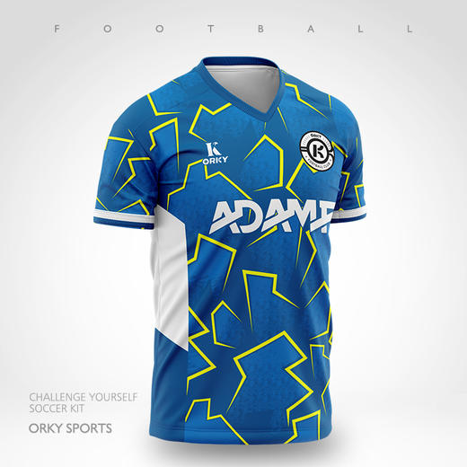 ORKY沃恺足球服套装男成人运动训练服短袖球衣定制长袖队服比赛服 商品图2