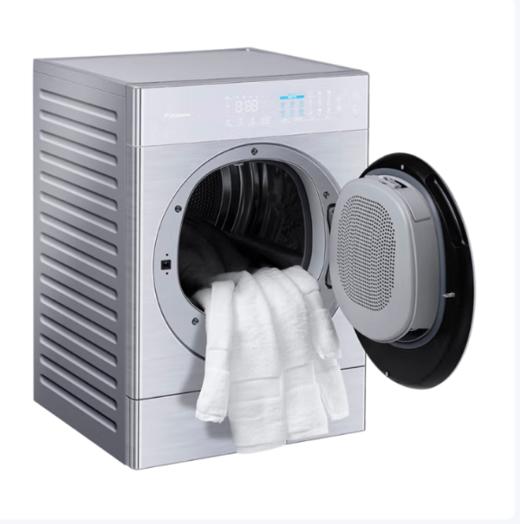 松下 干衣机 FDC-LH26R 12KG 热泵式 变频 护衣 除菌 双转子变频 极速银颜色 商品图2