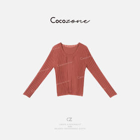 COCO ZONE 刘一一  优雅复古氛围立体感亲肤两件套CD2A1055