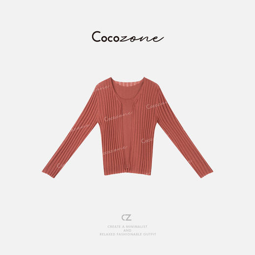 COCO ZONE 刘一一  优雅复古氛围立体感亲肤两件套CD2A1055 商品图0