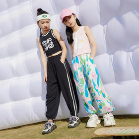 男女童全腰梭织单裤夏季新款安奈儿童装EM526158