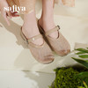预售7天|Safiya/索菲娅2025时尚水钻网纱透气休闲包头一脚蹬穆勒拖SFD2110402 商品缩略图3