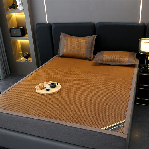 悠梦嘉居  印尼御藤双面席三件套    藤席+冰丝席  双面可用  1.5m  1.8m 商品图1