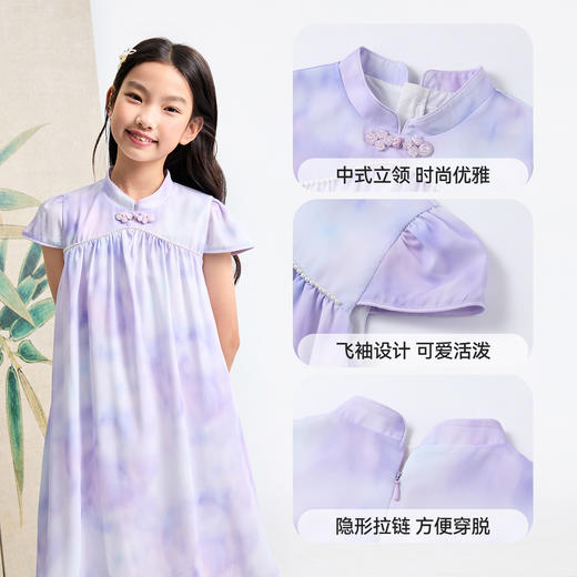 女童短袖连衣裙夏季新款安奈儿童装EG523106 商品图4