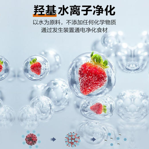 洗菜机果蔬清洗解毒机去农残肉类杀菌消毒食材净化机HJ-F701L白色 商品图2