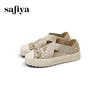 预售7天|Safiya/索菲娅2025仙女风亮片珍珠透气厚底百搭时尚休闲渔夫鞋SFD3112406 商品缩略图7