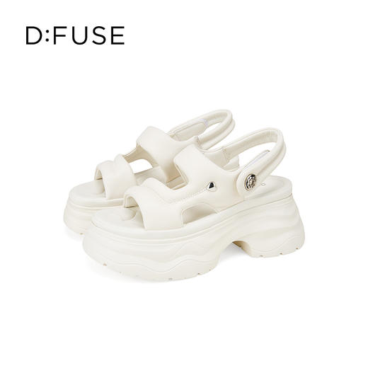 Dfuse迪芙斯2025夏季新款时尚外穿增高鞋轻便厚底运动凉鞋女鞋DFD2115107 商品图7