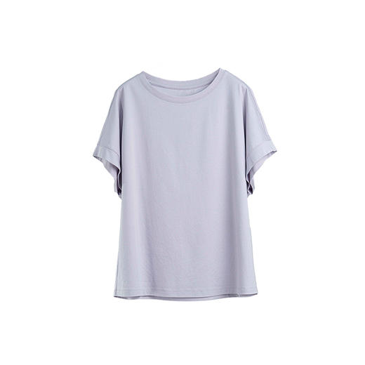 绽放旅行女装224朵/滑滑T恤桑蚕丝光双面针织透气舒适蝙蝠袖短袖 商品图4
