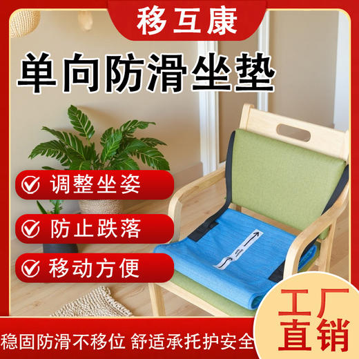 移护康专利产品 天蓝色两侧双手挽款单向滑垫出口规格,出口品质，可水洗 商品图0