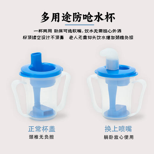 移护康专利喝水防呛水杯老人咽障碍水杯病人老人防呛护理杯限量定量流食杯 商品图4