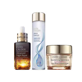 【跨境】Estee Lauder 雅诗兰黛 抗衰老三件套（新版）（原生液200ml+智妍清爽面霜75ml+特润小棕瓶精华50ml) 效期27年