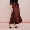 QF503斯尔丽2025夏季新款半裙悬垂线条流畅气质高雅时尚百搭中长款半裙 商品缩略图0