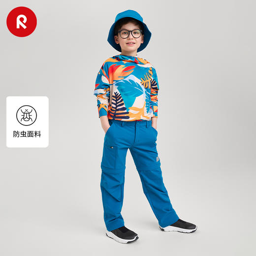 芬兰Reima2025春夏新款男女儿童大童防蚊虫运动可拆卸两穿裤子 商品图0