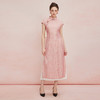 QF827斯尔丽25新款改良式旗袍提花工艺飘逸下摆插片A型显瘦浪漫连衣裙 商品缩略图3