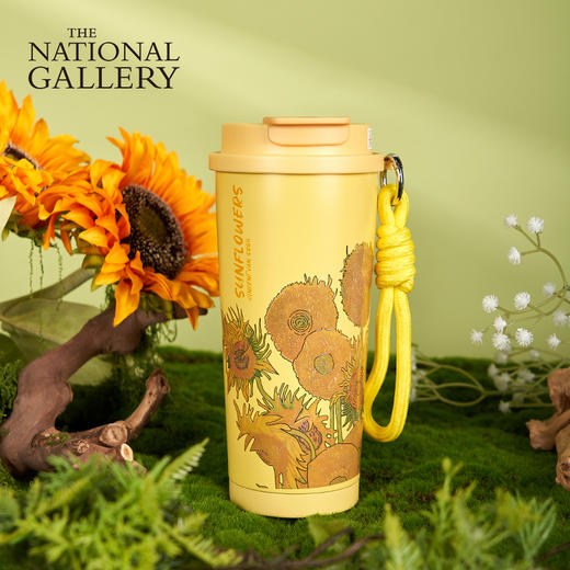 英国国家美术馆 印象派系列 梵高向日葵便携咖啡 保温杯 商品图0