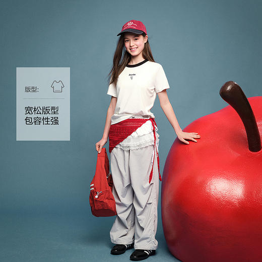 笛莎Deesha青少年女童裤子2025夏季女童伞兵裤 商品图1