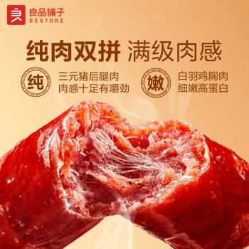 良品铺子高蛋白肉脯原味500g约27包 靖江风味 猪肉鸡肉干 解馋休闲食品 商品图3