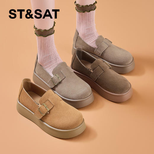 星期六复古经典百搭厚底全包勃肯鞋SSD1111CAZ 商品图3