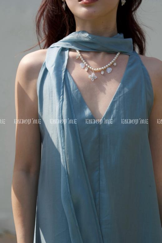 【门店同款】ENJOY夏季“后花园”V领飘带长裙 162546188 商品图2