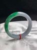 612812，56.6圈口，糯化飘绿正圈平安镯，半截辣绿色，底子细腻水头好 商品缩略图2