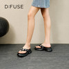 Dfuse迪芙斯2025夏季新款百搭休闲凉拖花钻扣厚底百搭人字拖鞋女鞋DFD2110111 商品缩略图1