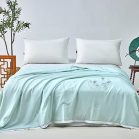 多喜爱 优雅绅士/波光鱼跃/生若夏花-超柔大豆蛋白夏薄被芯 /空调被【60S天丝绸凉感面料】【刺绣徽章】【大豆纤维】【出芽设计】柔滑清凉有效抑菌 瞬凉黑科技 轻松水洗