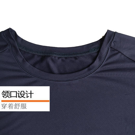 Y033B男士冰凉丝滑网眼速干吸湿透气薄款运动T恤 商品图4