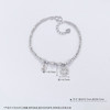 【线上铂金馆】PT950 #碎碎冰 #招财纳福 【国际铂金协会】铂金镂空招财纳福铜钱造型金币吊饰圆珠间小筒珠调节手链(BSL00237)预售产品下单后不退款不退货不换货不补差价) 商品缩略图2