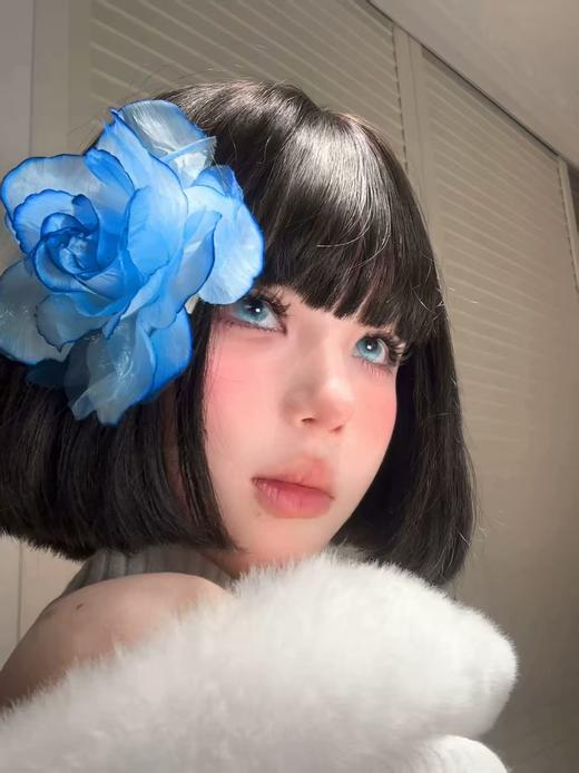 <月抛中直径>Sasababy-情迷多瑙河 蓝 -14.2mm【月抛 0-800度 含525/575】 商品图6