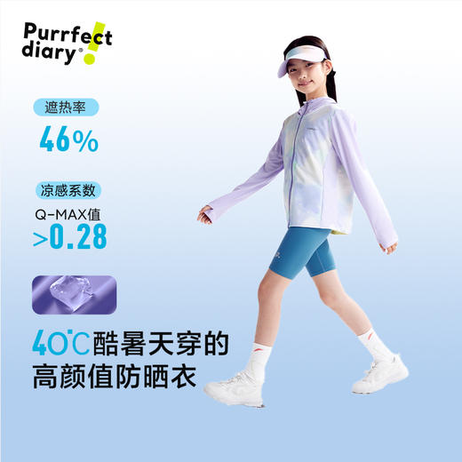 fx-【冰皮5代】咕噜日记儿童扎染凉感防晒衣女童夏季皮肤衣防紫外线PXW2518 商品图3