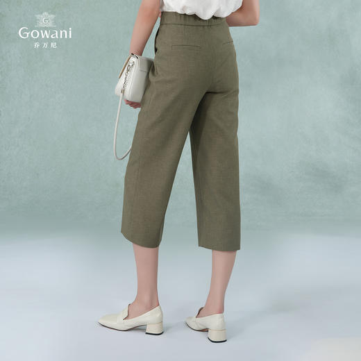 乔万尼阔腿裤夏女新款夏季薄款高腰直筒小个子EF2F403 商品图4