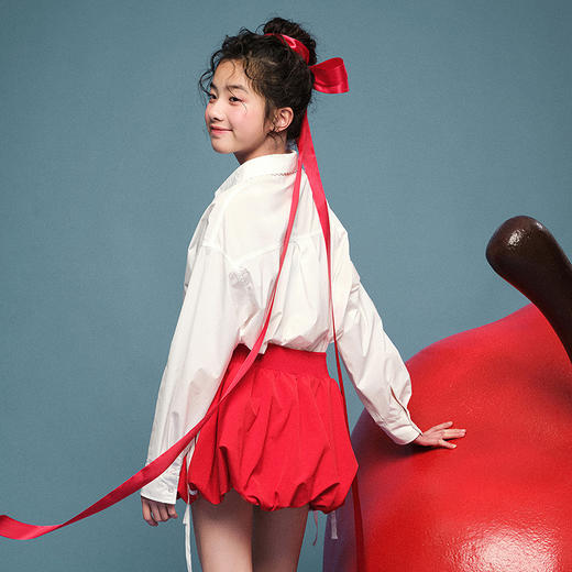 笛莎Deesha青少年女童衬衫2025夏季女童长袖衬衫 商品图4