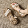 仙女风厚底一字带凉鞋女夏季2025新款休闲百搭5.5CM 商品缩略图0