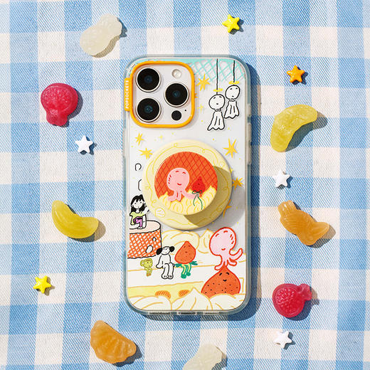 【微微日常】一颗奶油蛋糕 MAGSAFE磁吸手机气囊支架 Round圆啪嗒系列 撞色 食物 蛋糕 卡通 商品图1