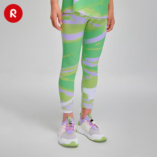 芬兰Reima2025春夏新款女孩大童防晒凉感针织运动弹力舒适紧身裤 商品图3