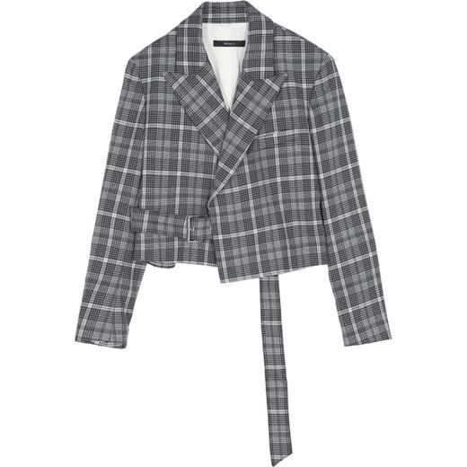 6941078052192  MO&Co. 复古格纹短款翻领夹克女装外套 商品图0