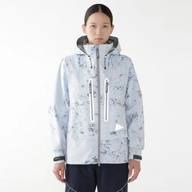and wander PERTEX 男女山脉迷彩经典款专业防水透气反光冲锋衣