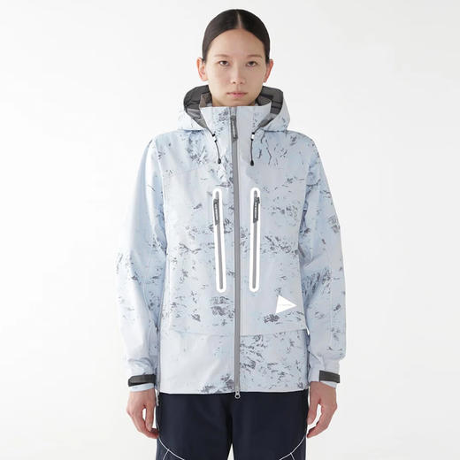 and wander PERTEX 男女山脉迷彩经典款专业防水透气反光冲锋衣 商品图0