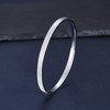 【限时8.8折】【线上铂金馆】PT950 【国际铂金协会】铂金空心(面宽约3.7-4.1mm)仿钻时尚固口手镯(BSZ00034)预售产品下单后不退款不退货不换货不补差价) 商品缩略图1