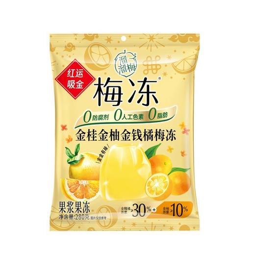 【9.9元任选3件】休闲零食 溜溜梅天然梅冻 果浆果冻  100g/袋 商品图3