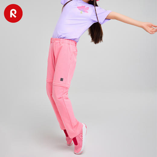 芬兰Reima2025春夏新款男女儿童大童防蚊虫运动可拆卸两穿裤子 商品图3