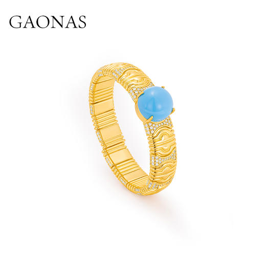 GAONAS  景泰之韵 度假风时尚金色手镯11396SG 商品图1