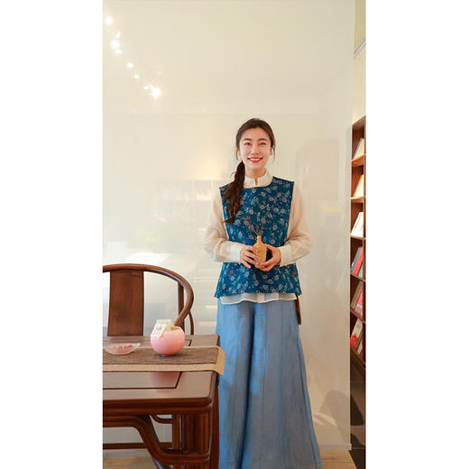 【抖音专属】新中式马甲（25704273三千界-设计师） 商品图4