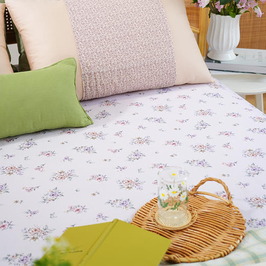 夏日玫瑰系列床单单件纯棉100全棉老粗布单人双人四季通用高端定制 商品图3