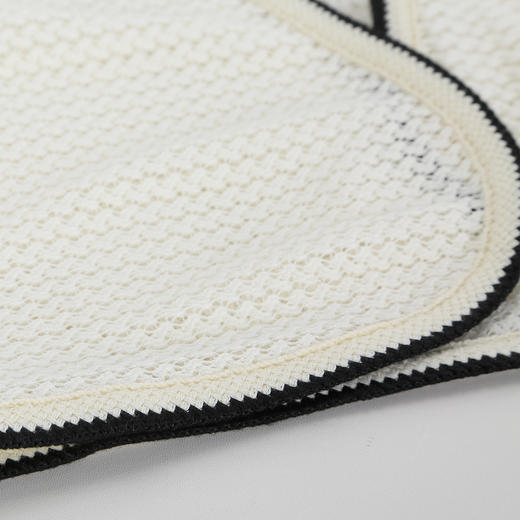 QF103斯尔丽2025夏季新款蕾丝外搭披肩小衫撞色边宽松百搭开衫空调衫 商品图6