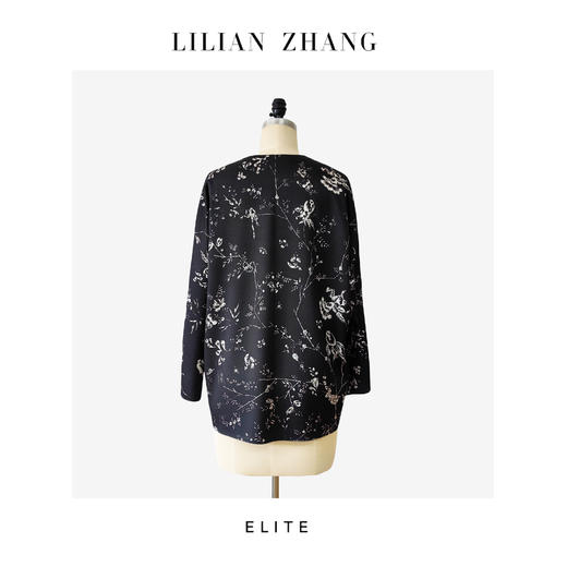 E“定制”——静奢风 ——邂逅巴黎——风尚之选——法式墨绘上衣 2502011 商品图2